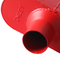 Hochwertiger aluminisierter rot lackierter Flowmaste-Auspuff